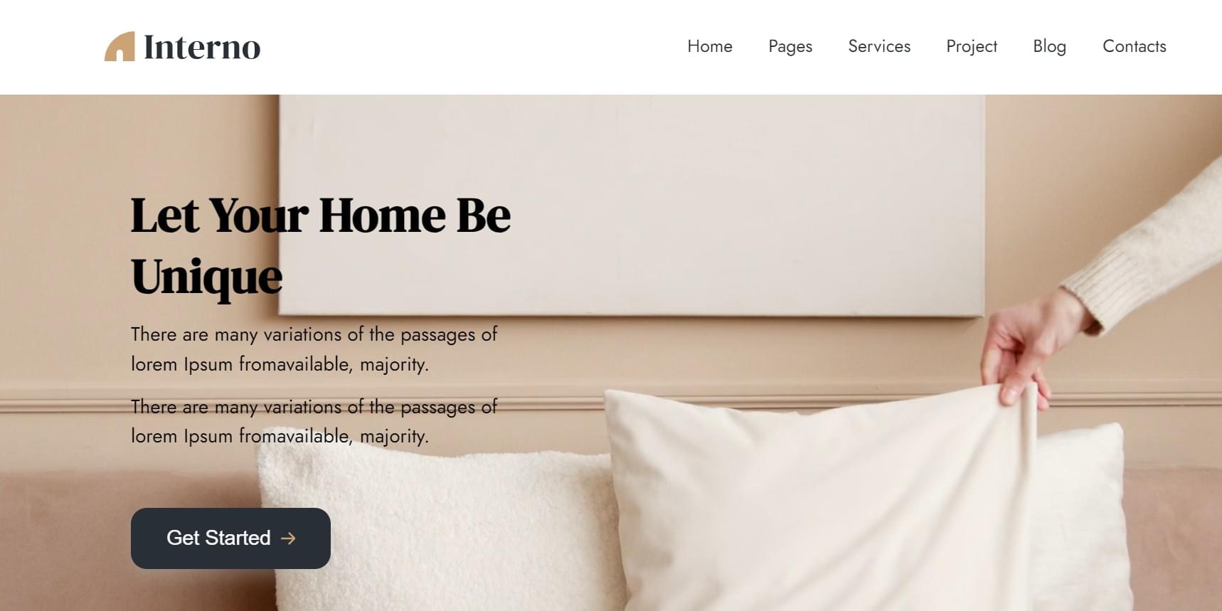 Screenshot of Interno project