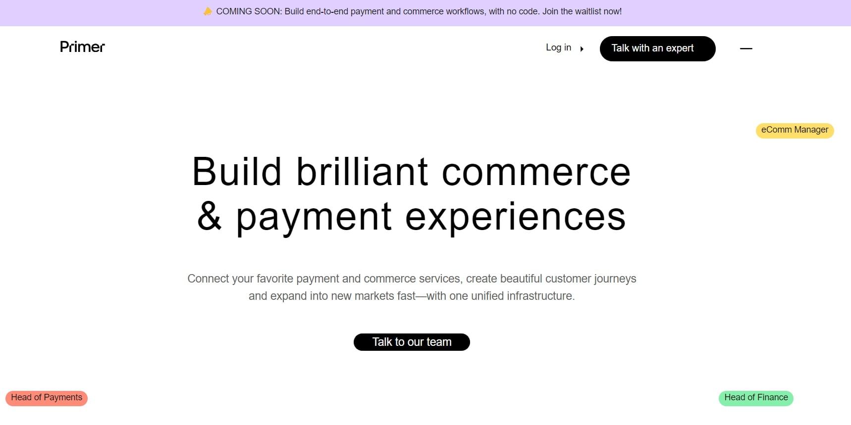 Screenshot of Primer project